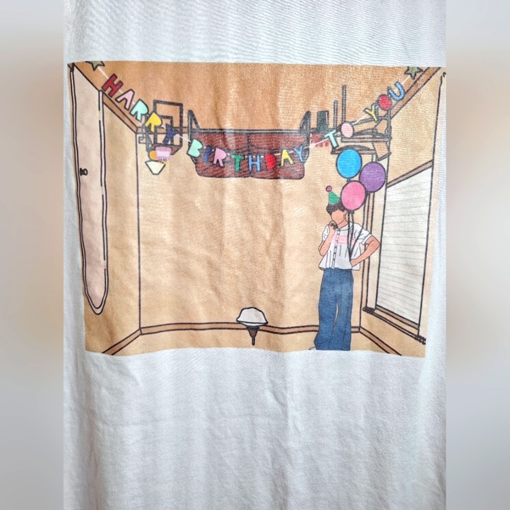 Harry Styles pink graphic tee size XL